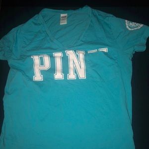 Sky blue Pink VS T-shirt